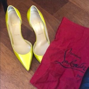 Authentic Christian Louboutin. Yellow 💛 39